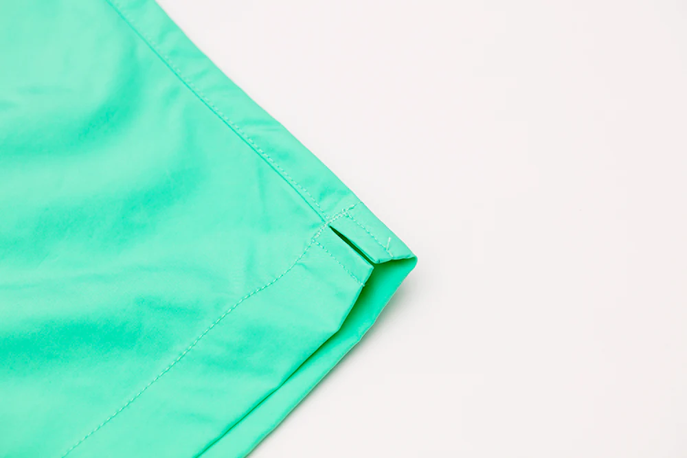RL Productions Aqua Iridescent Nylon Shorts - Image 5