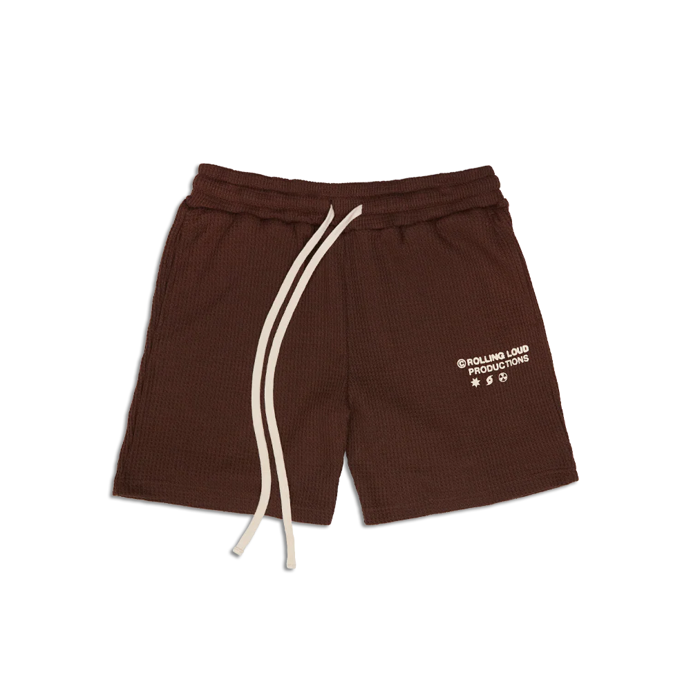 RL Productions Waffle Shorts Brown