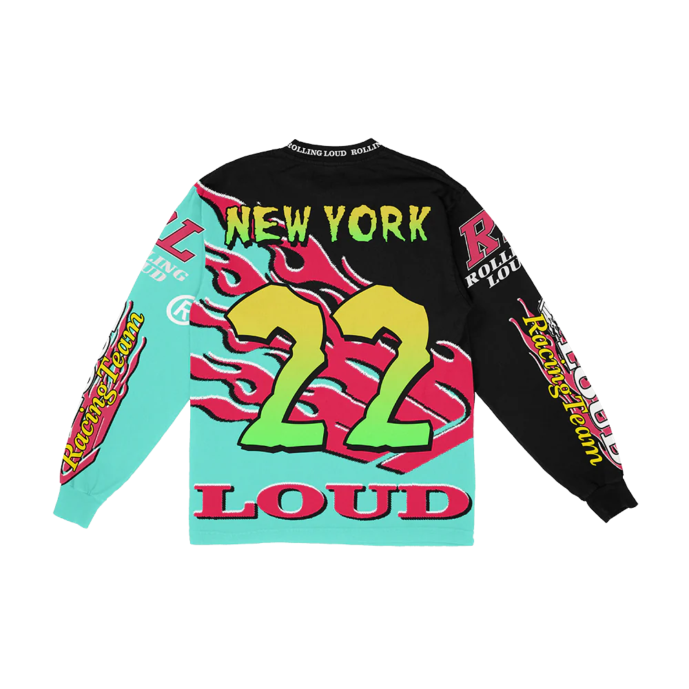 RL Racing Moto Jersey Black NYC 22' - Image 2