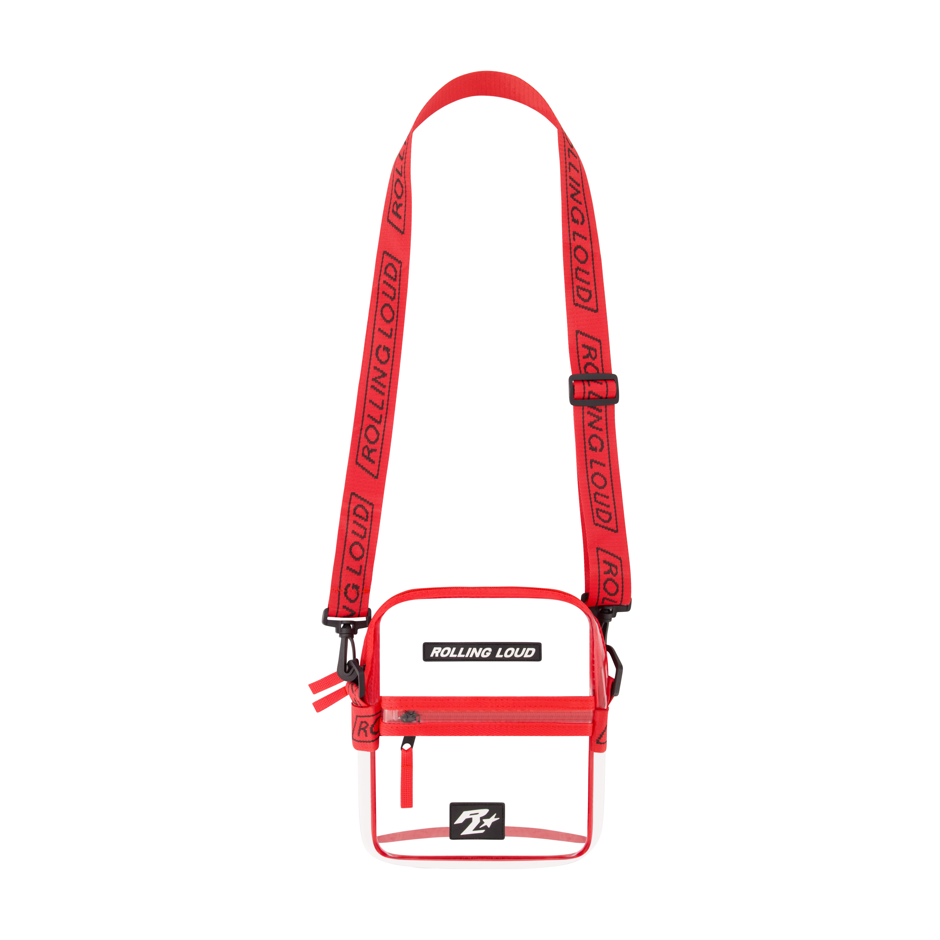 RL Red Clear Shoulder Bag - Festival Approved