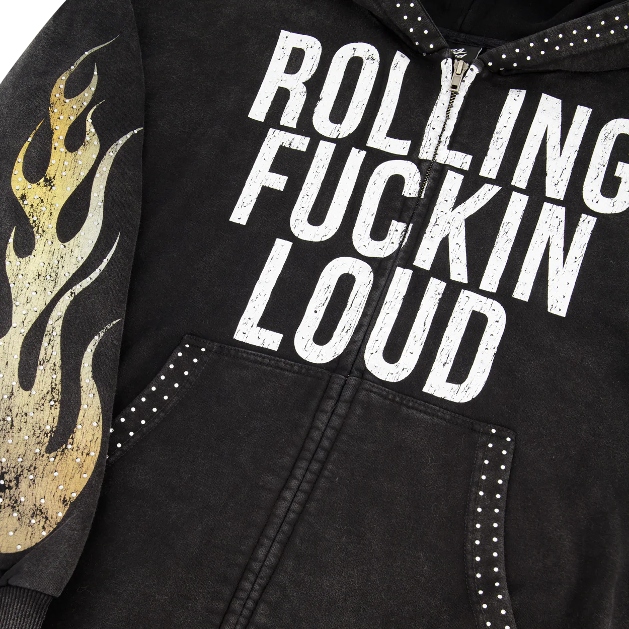 RL RFL Sunwashed Black Zip Hoodie - Image 4