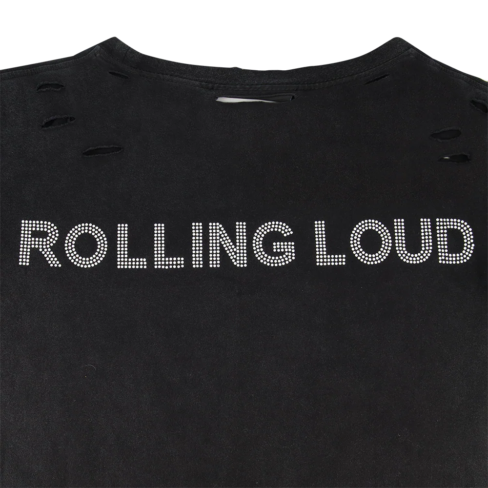 RL Rhinstone Logo Vintage Black Tee - Image 3