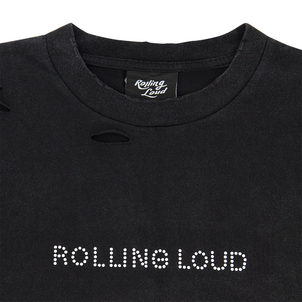 RL Rhinstone Logo Vintage Black Tee - Image 4