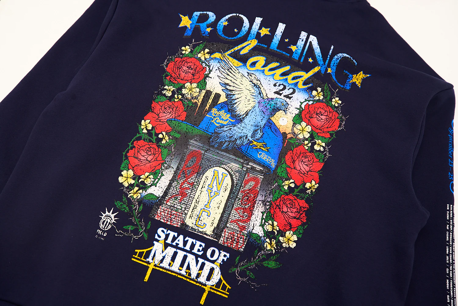 RL State Of Mind Hoodie Navy NYC 22 - Image 4