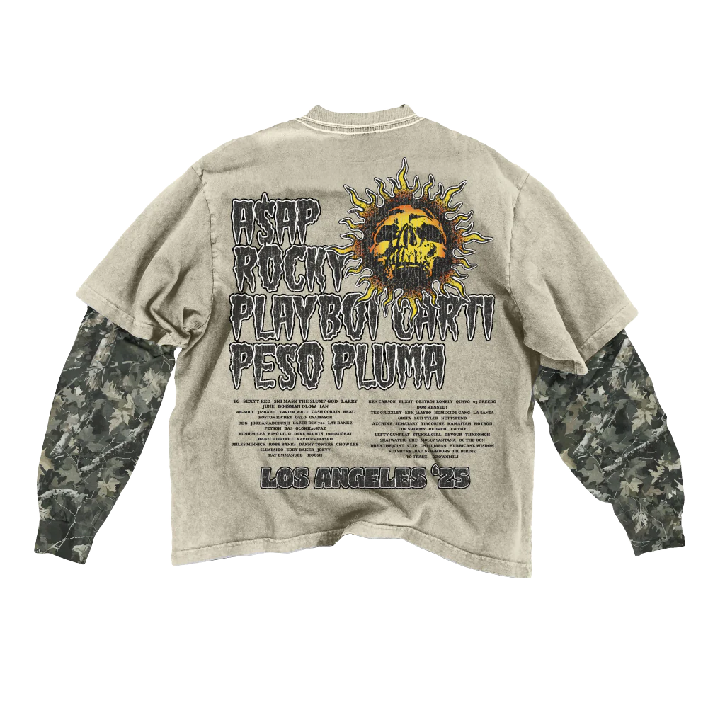 RL Sun Lineup Cream/Camo Double Layer Long sleeve - Image 2