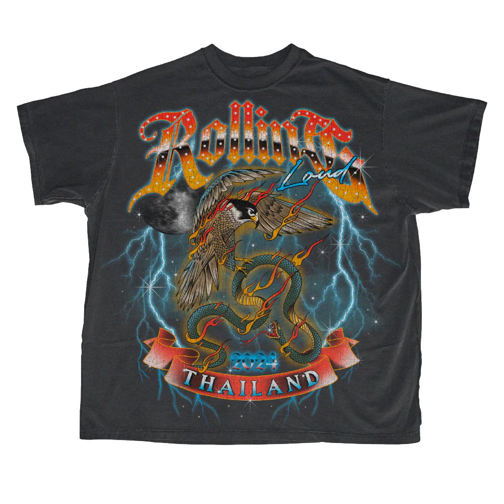 RL Thailand 24 Condor Washed Black Lineup Tee