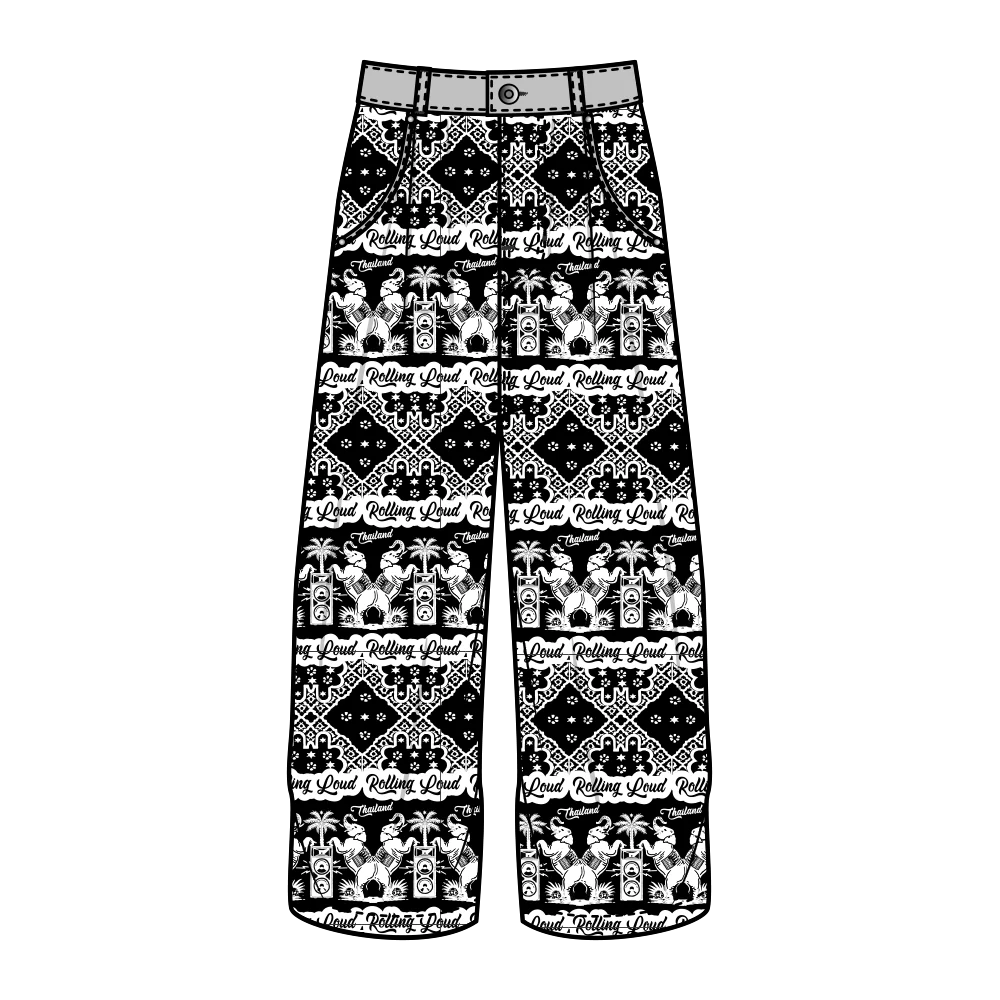RL Thailand 24 Elephant Black Pant