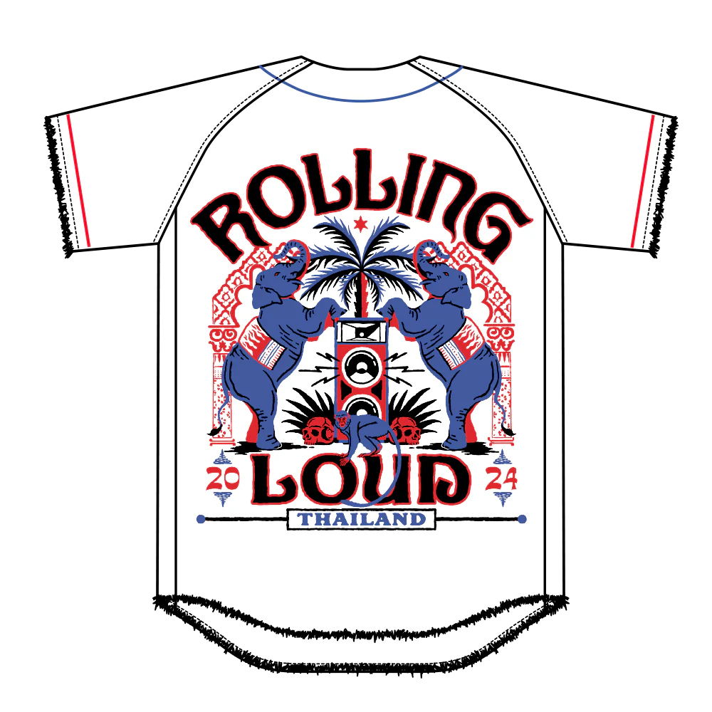 RL Thailand 24 Oasis White Baseball Jersey - Image 2