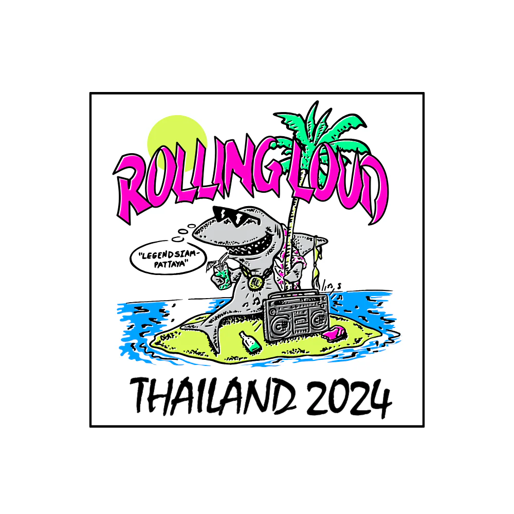 RL Thailand 24 Shark Bait White Bandana