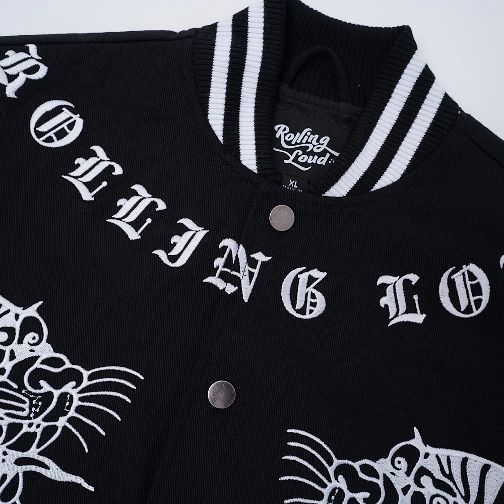 RL Thailand Fighter Black Nylon Bomber Jacket - Image 3