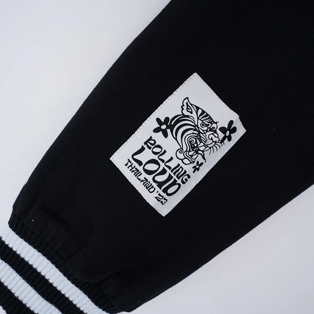RL Thailand Fighter Black Nylon Bomber Jacket - Image 5