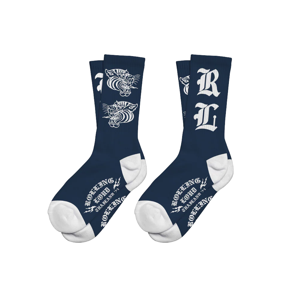 RL Thailand Fighter Navy Socks