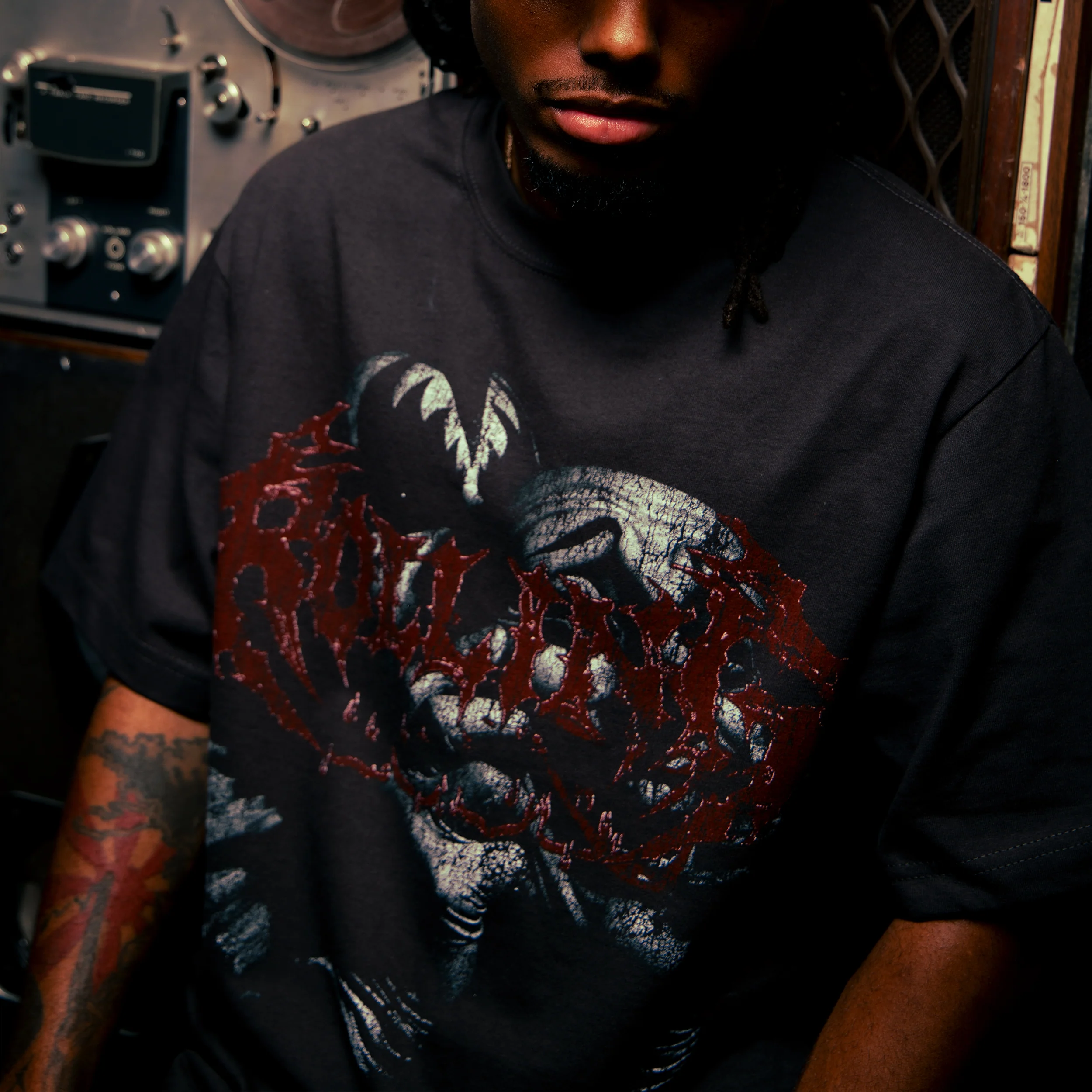 RL Unmasked Vintage Black Tee - Image 2