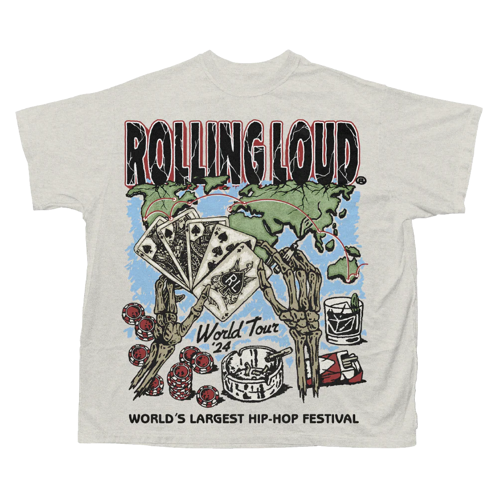 RL World Tour 24 In the Cards Cream Tee