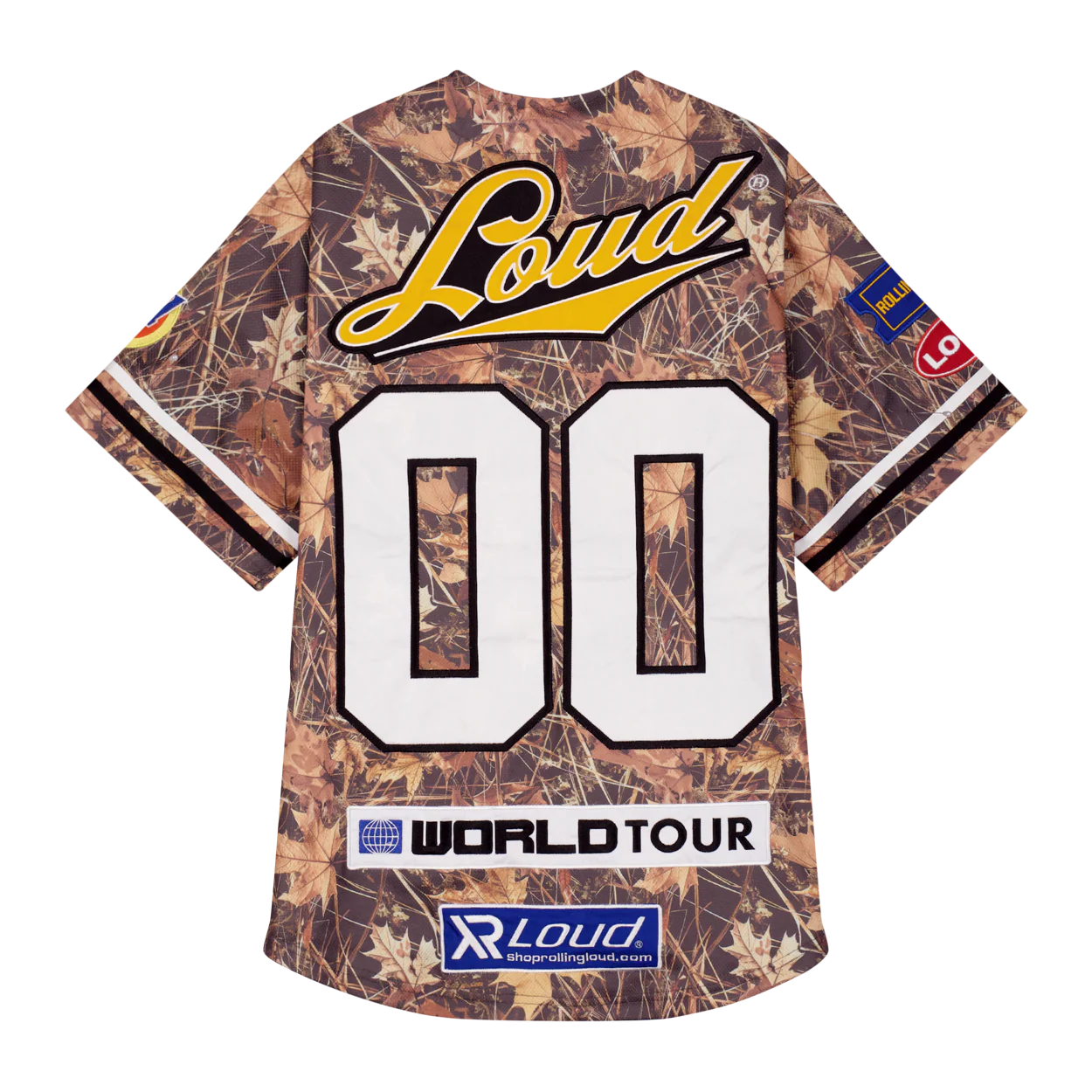 RL World Tour Patched Camo Baseball Jersey - Image 2