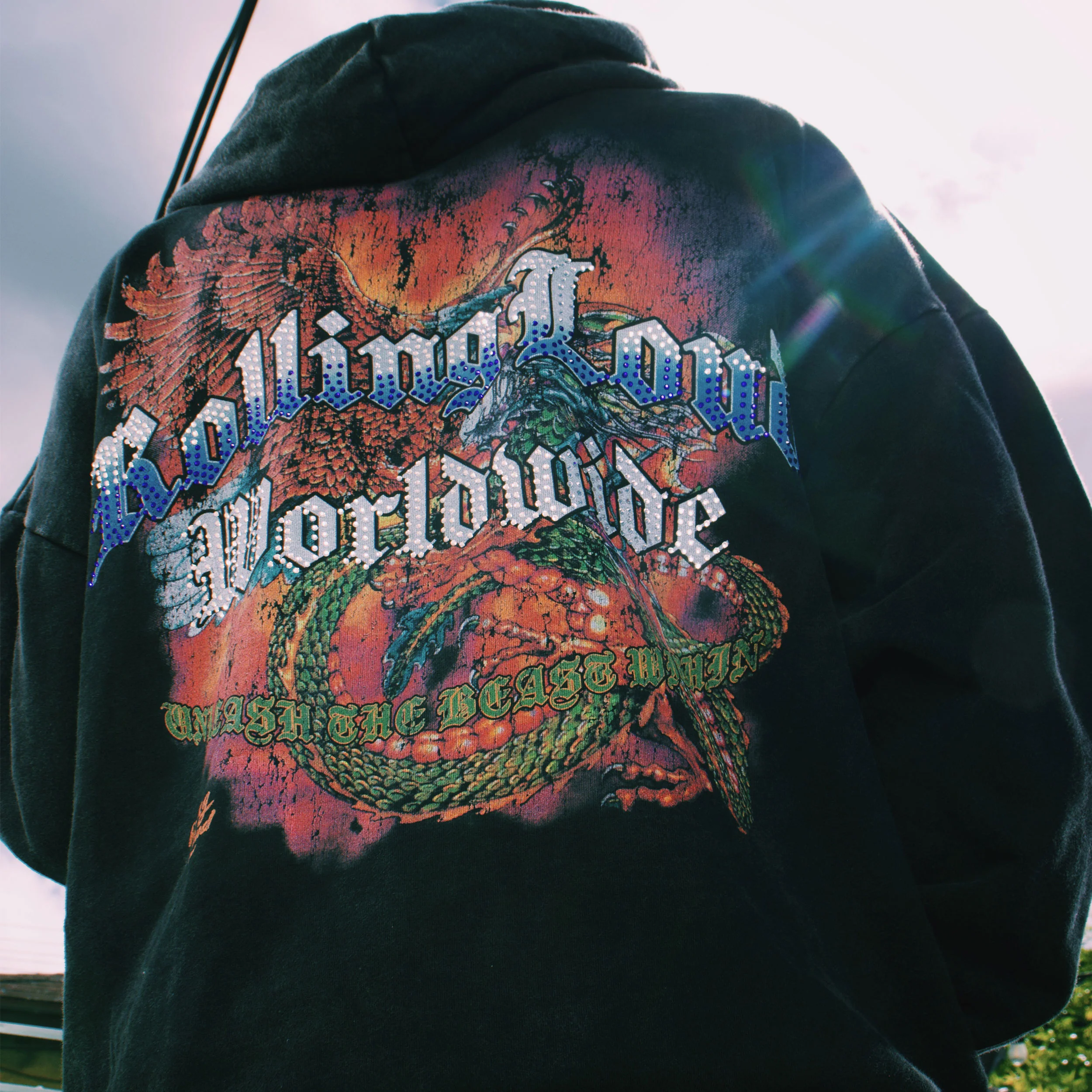 RL Worldwide Bling Black Zip Hoodie