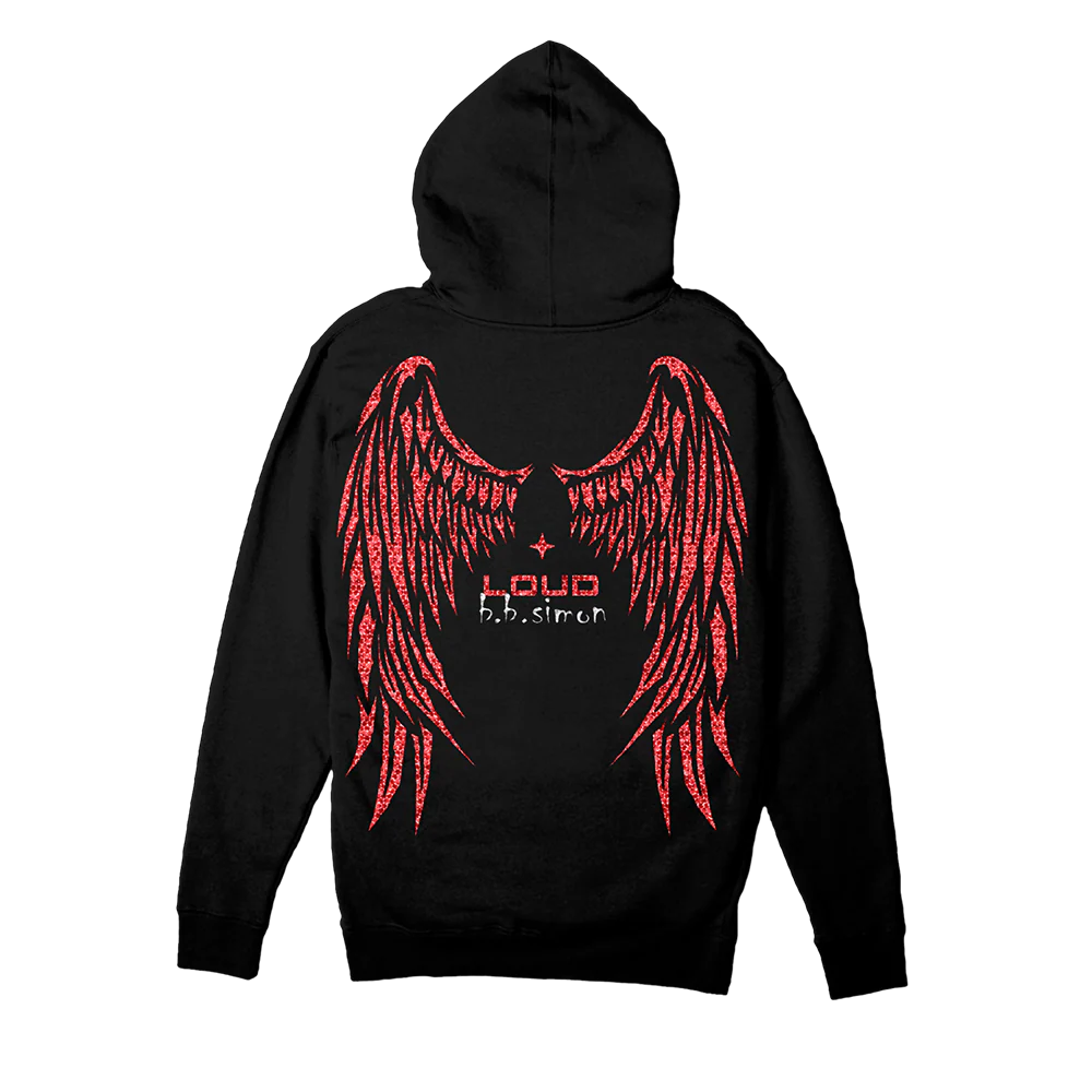 RL x BB Simon Swarovski Crystal Wings Black Pullover - Image 2