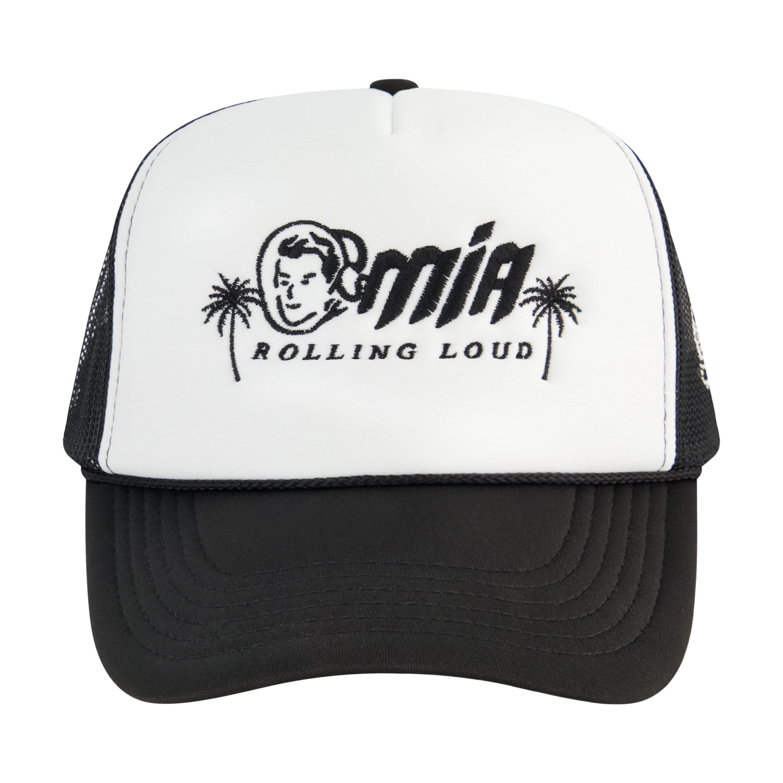 RL X BBC Astro Miami Black & White Trucker Hat