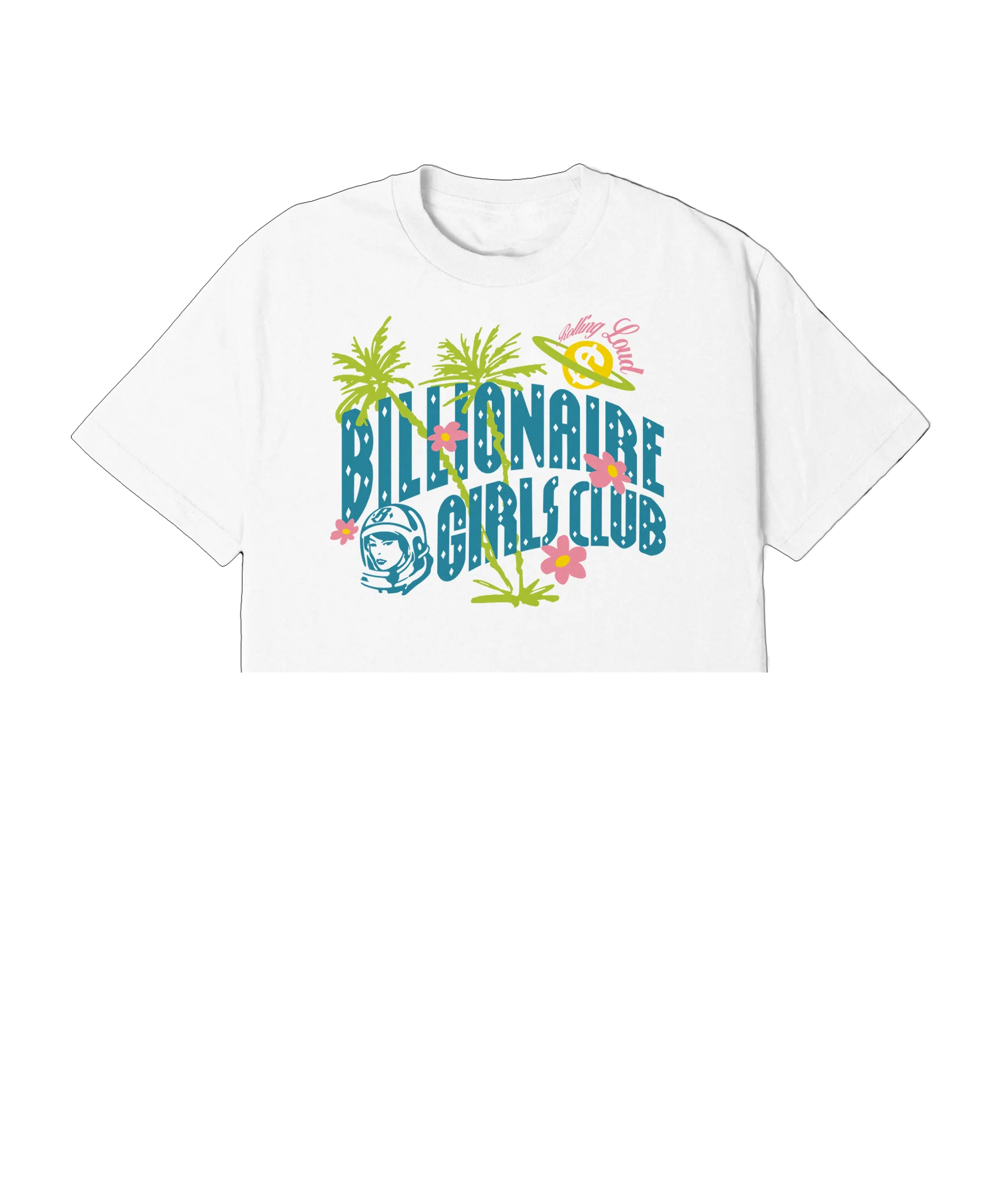 RL X BBC In Miami White Crop Tee