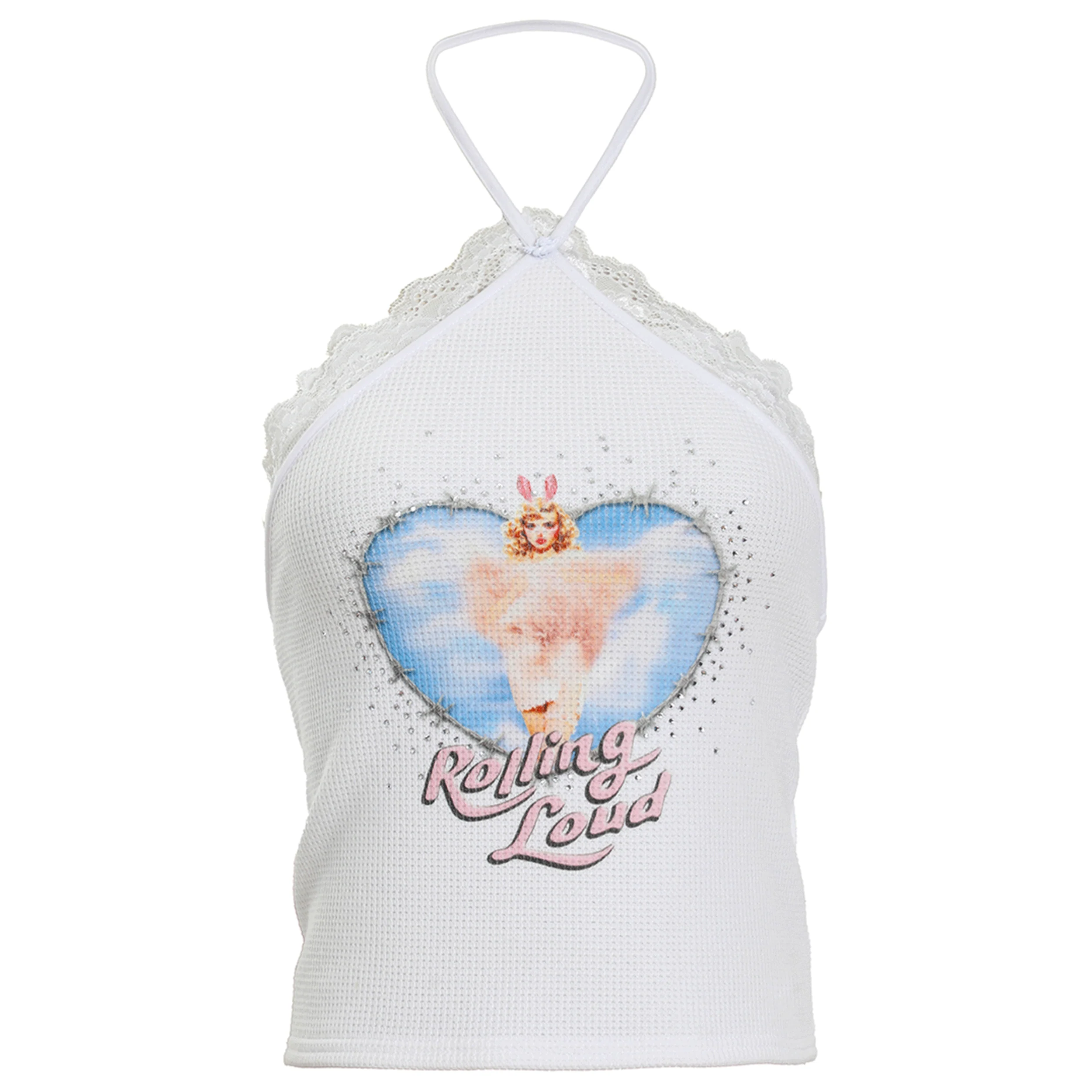 RL X Boys Lie White Lace Halter