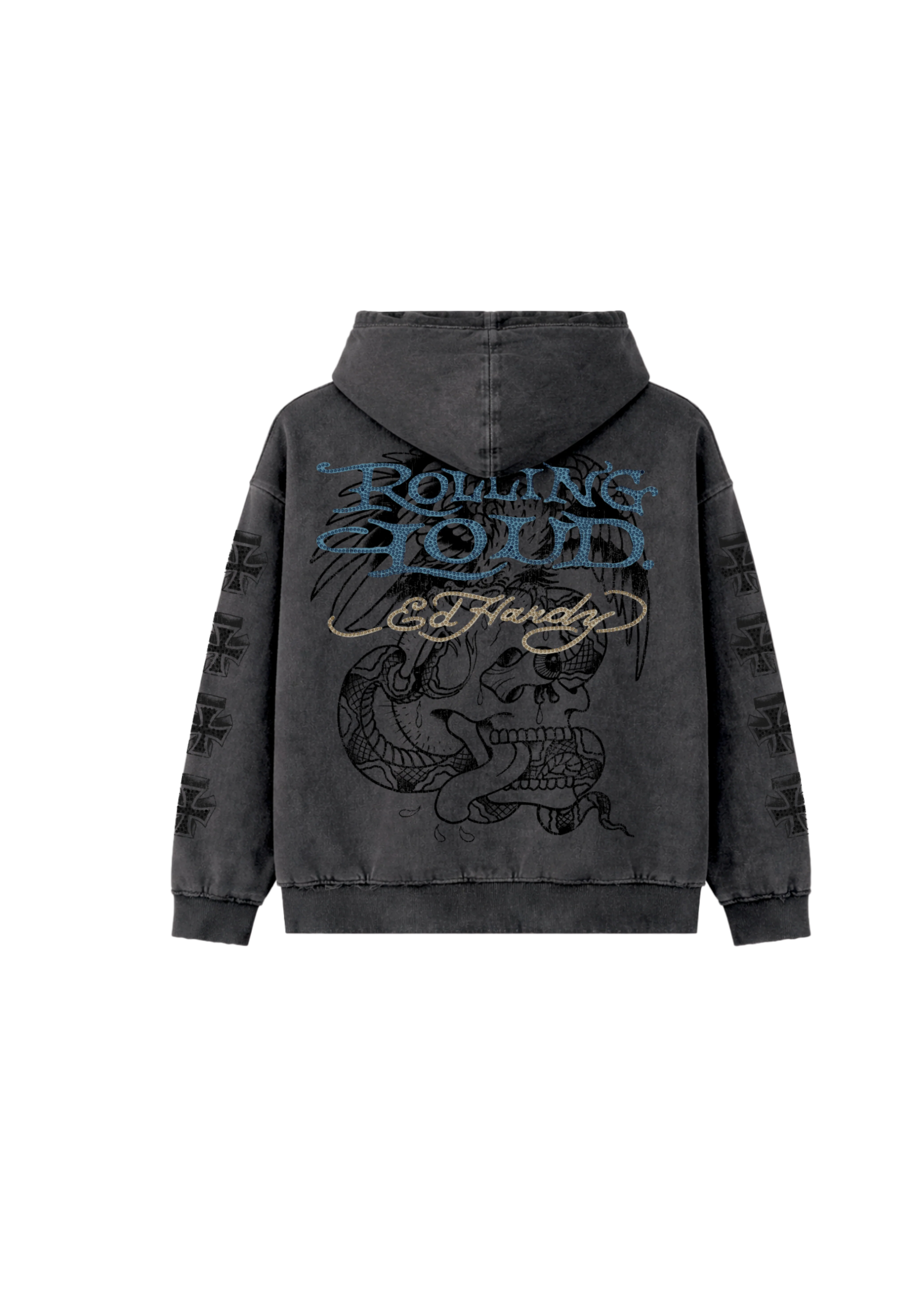 RL X ED HARDY CROSS HOODIE - Image 2