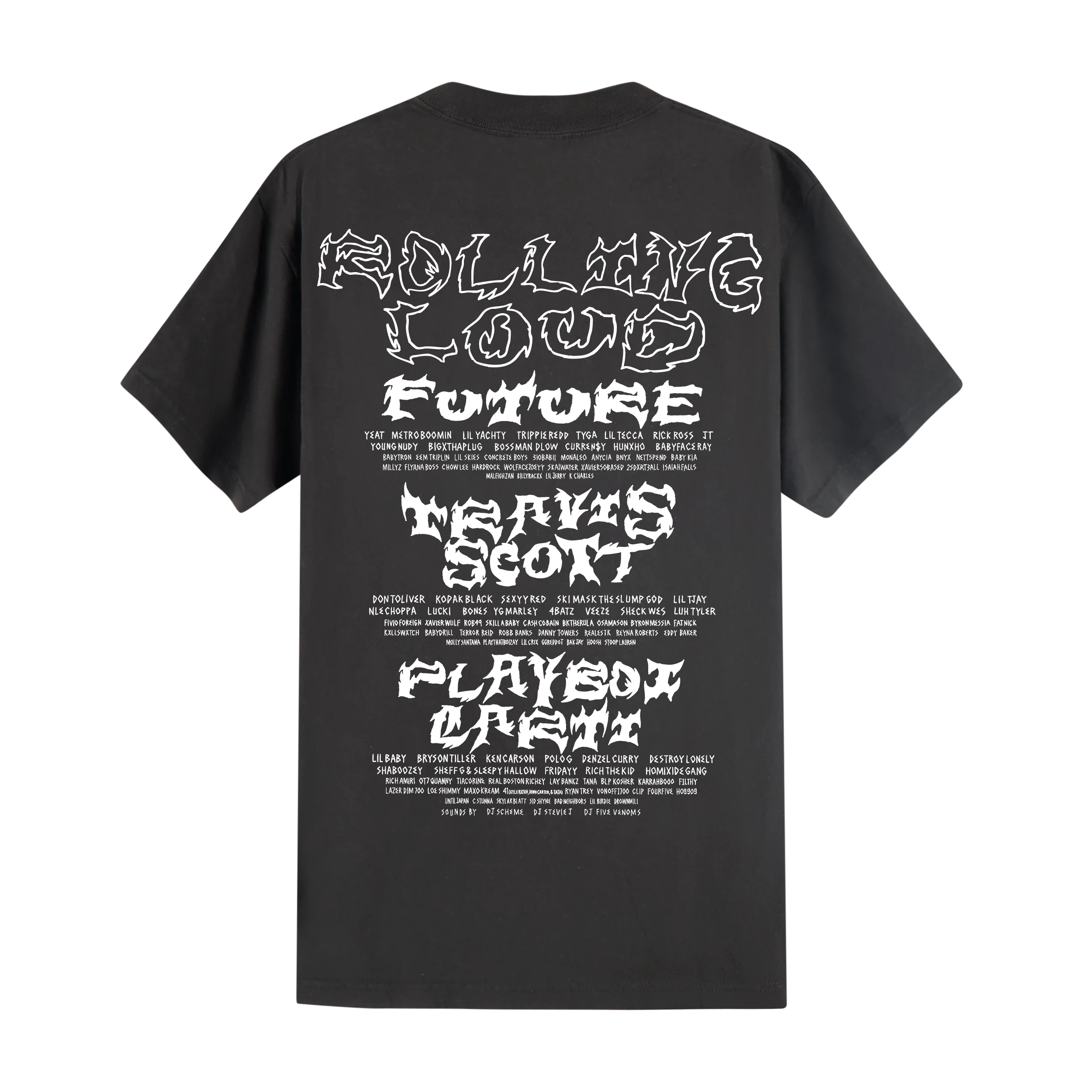 RL X FTWS Miami 24 Skull Vintage Black Lineup Tee - Image 2