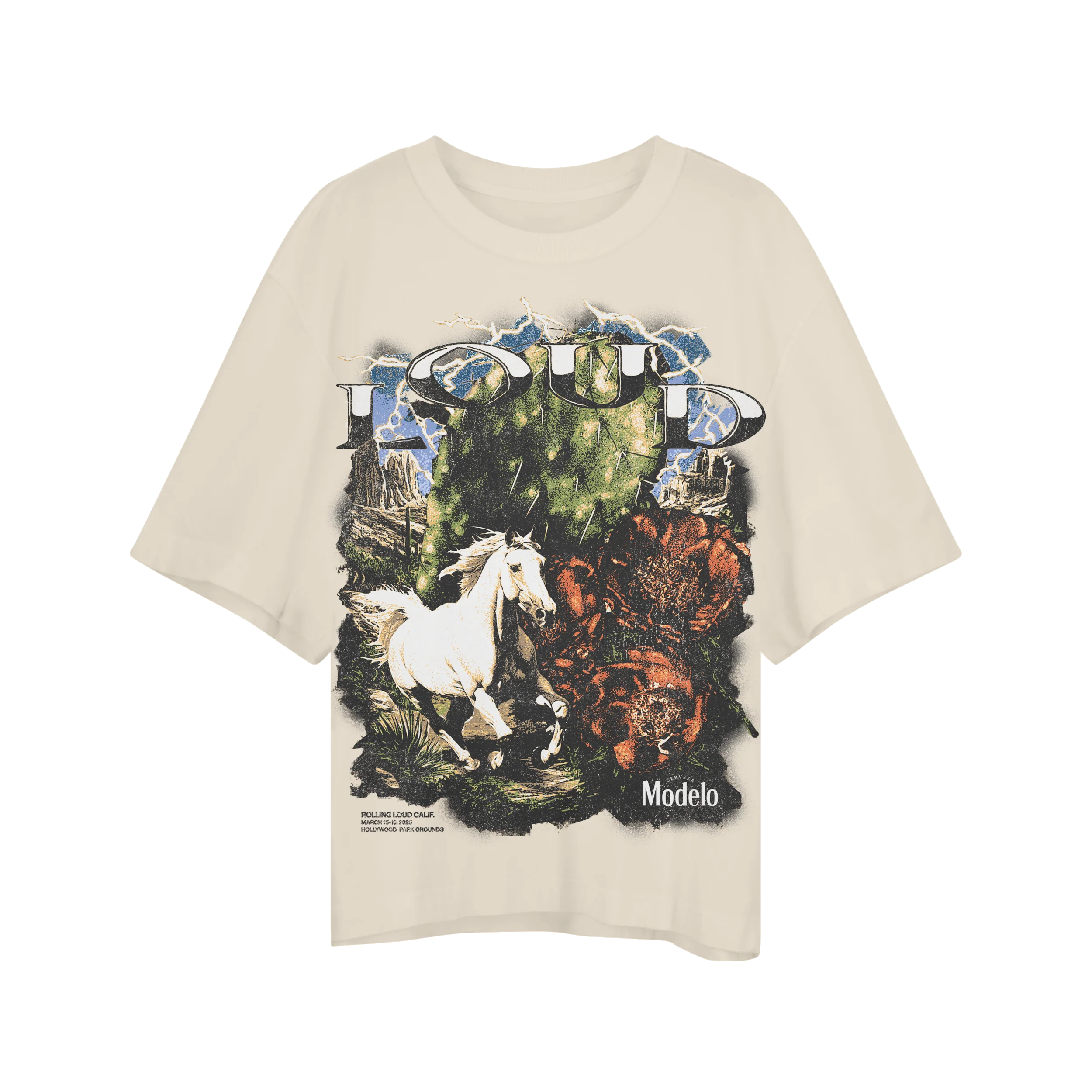RL X Modelo Mark of the Fighter Cream Tee