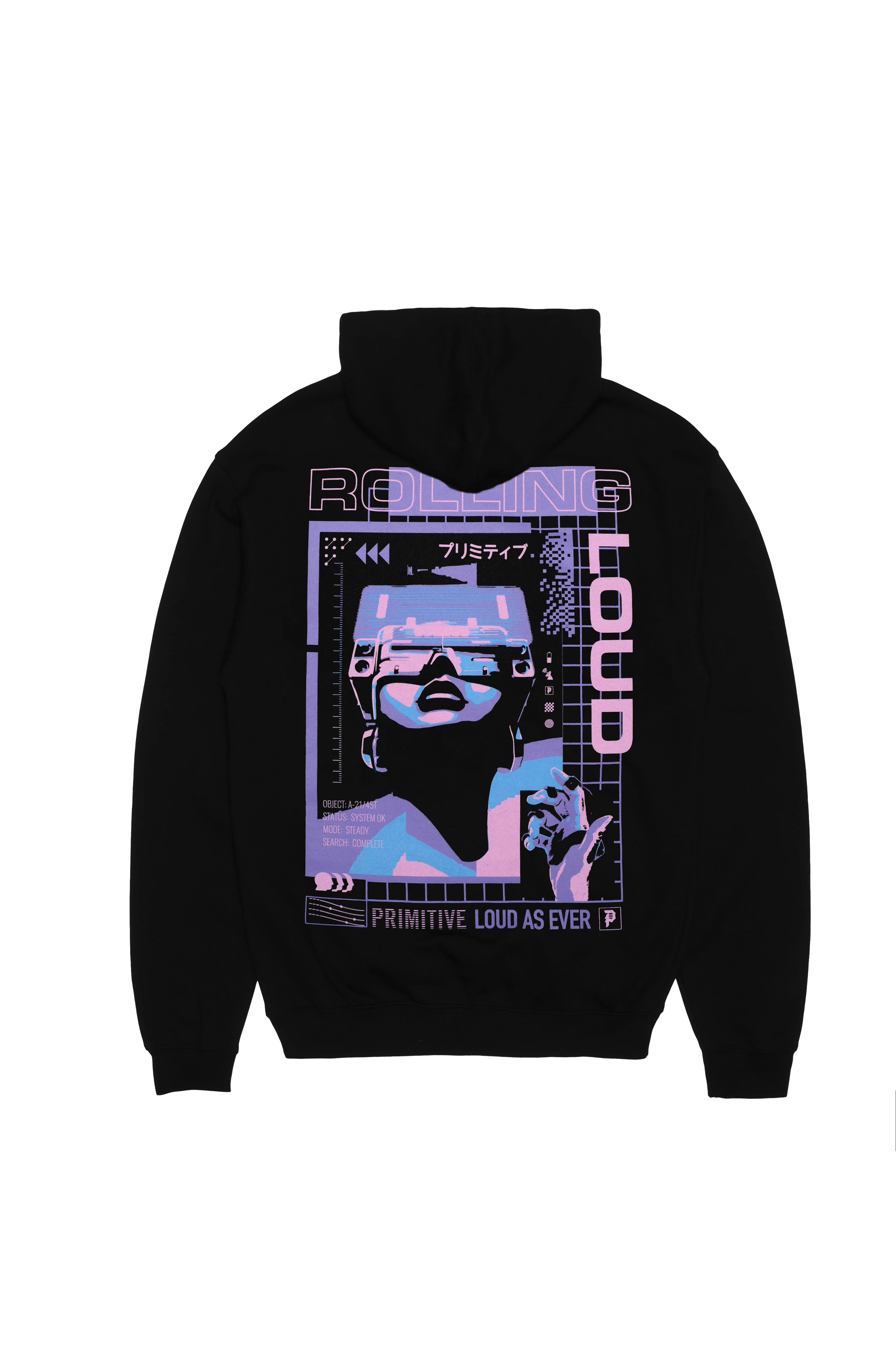 RL x Primitive Frequency Black Hoodie - Image 2