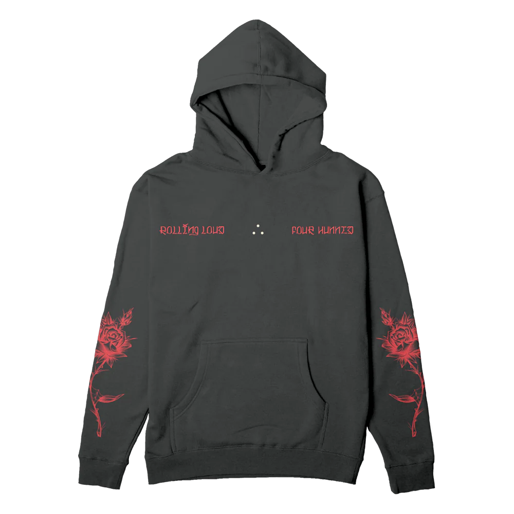 RLxYG MKL Washed Black Hoodie