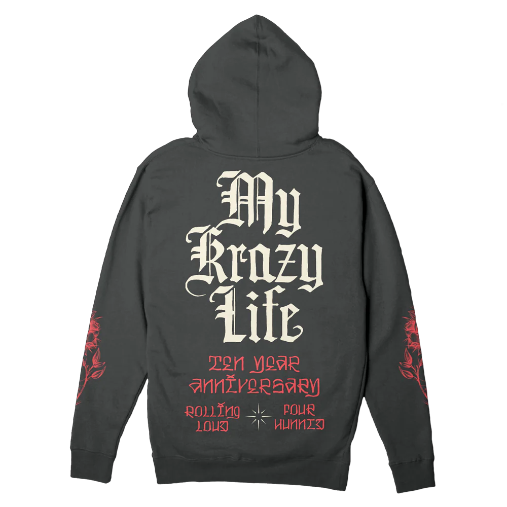 RLxYG MKL Washed Black Hoodie - Image 2