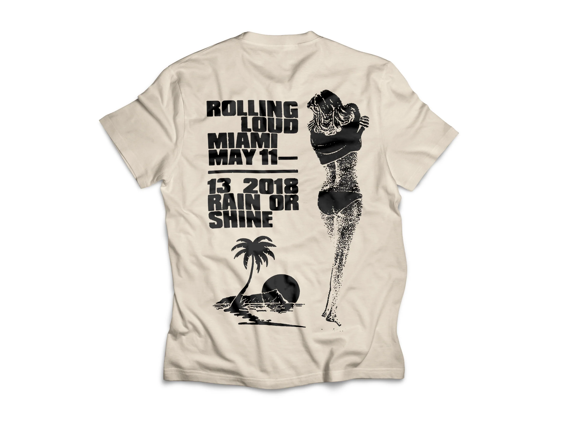 Rolling Loud Miami Tan Lineup Tee - Image 2