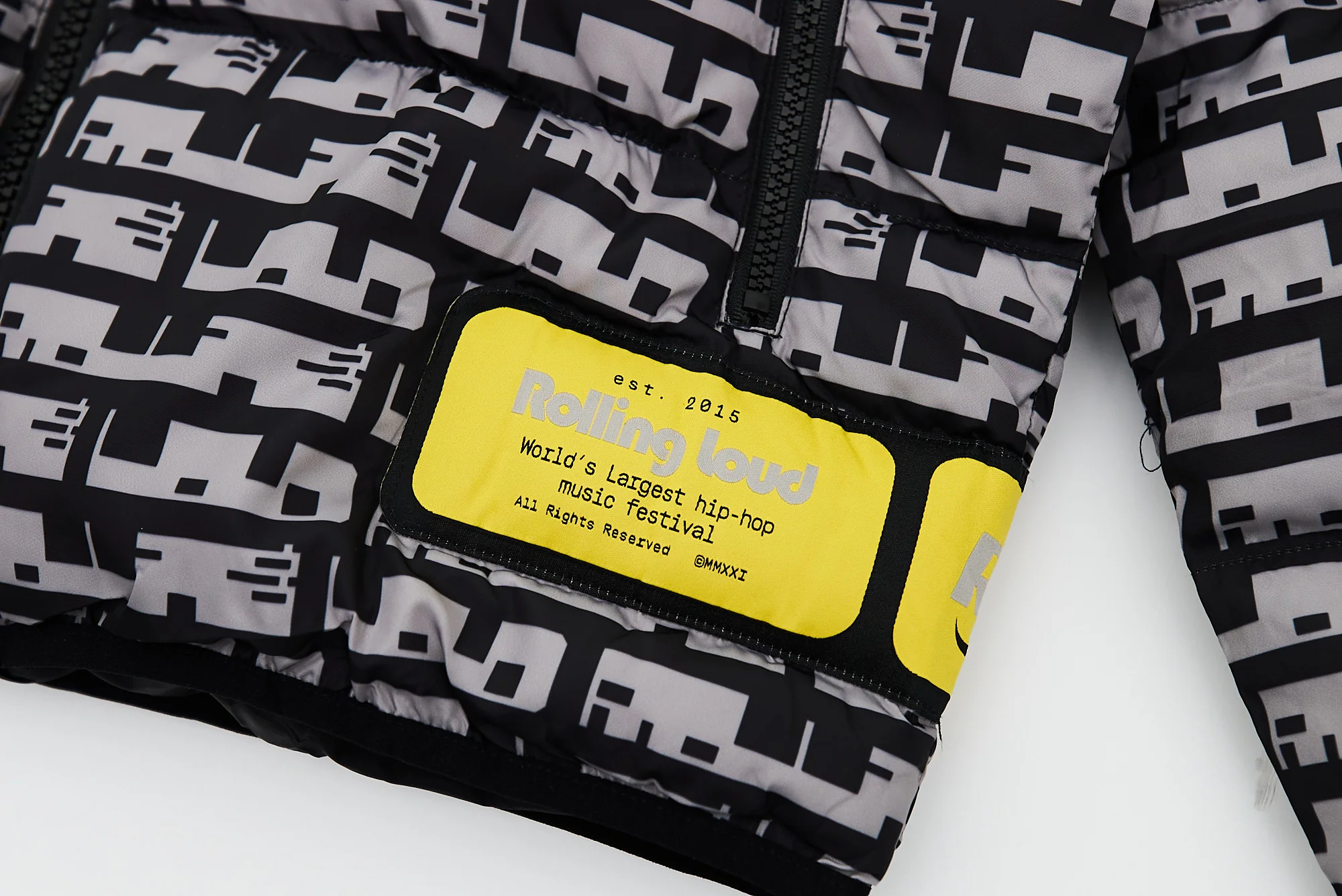 Loud Pattern Puffer Jacket - Image 4