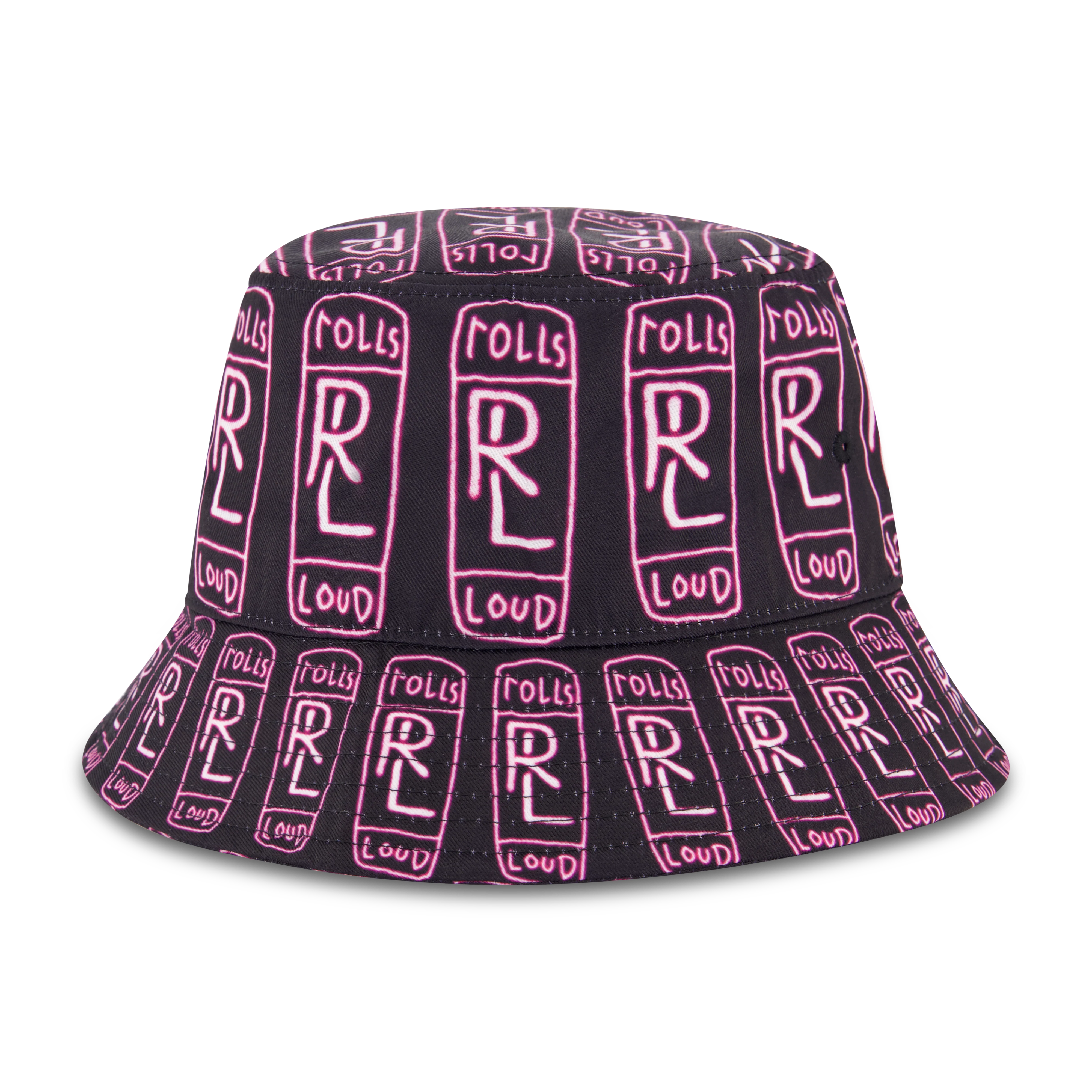 Rolling Loud x B2SS RL AOP Bucket Hat Black/Purple