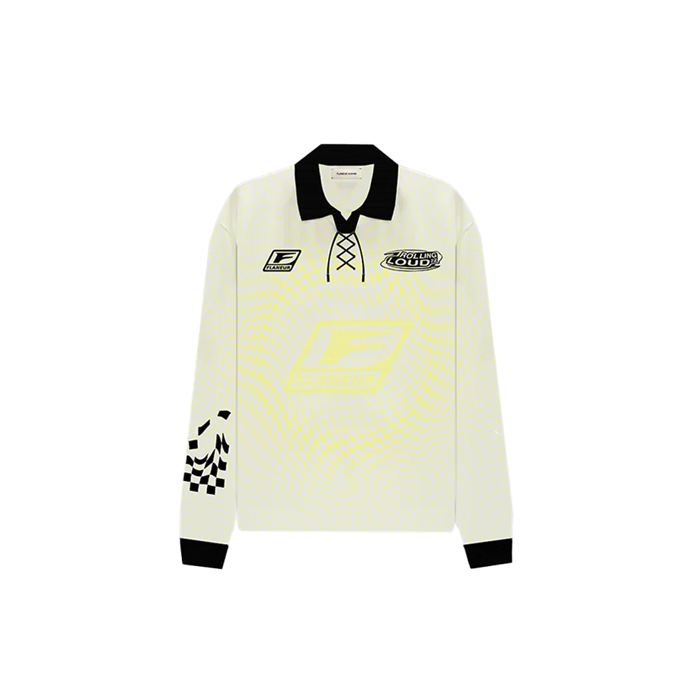 ROLLING LOUD X FLANEUR HOMME Athletic Long Sleeve in Ecru Netherlands 2022