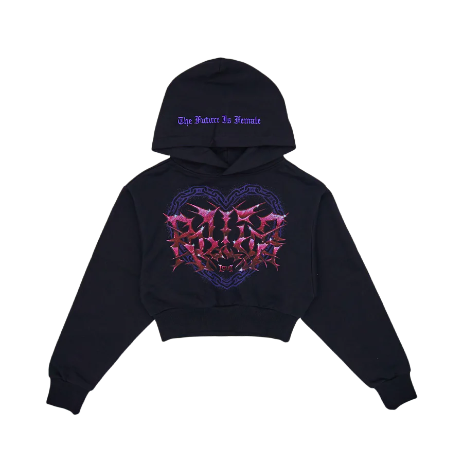 The Future Is Female Crop Hoodie