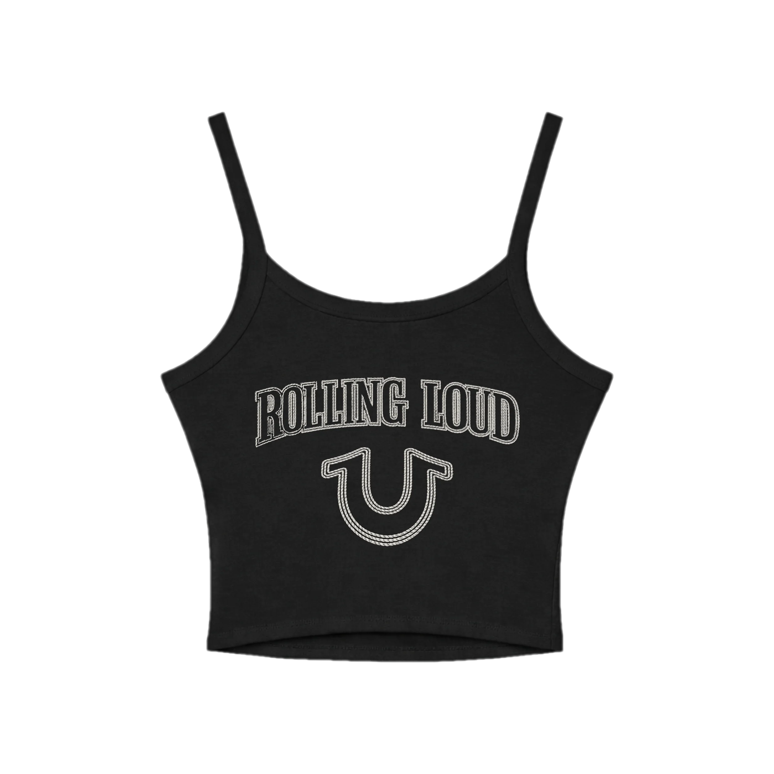 TRUE RELIGION X RL TRUE STITCHED BLACK TANK