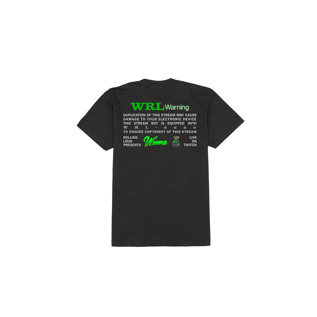 Gunna x Rolling Loud Stream Black T Shirt - Image 2